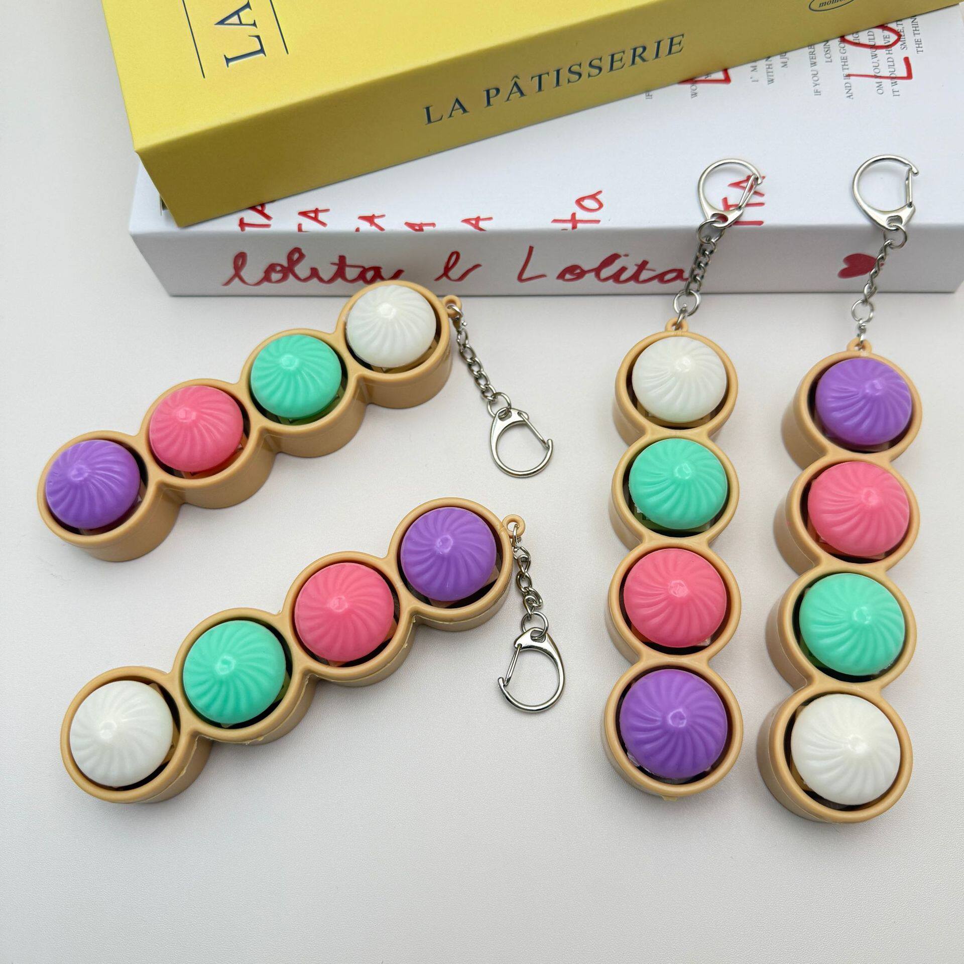 Button Pinch Music Stress Relieving Artifact Keychain Small