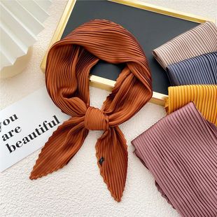 ie Band Kerchief Satin Foulard Scarves Headscarf Neckerchief
