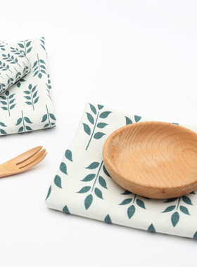 Tea Towels with a Leaf Design Fresh Pastoral style Napkins