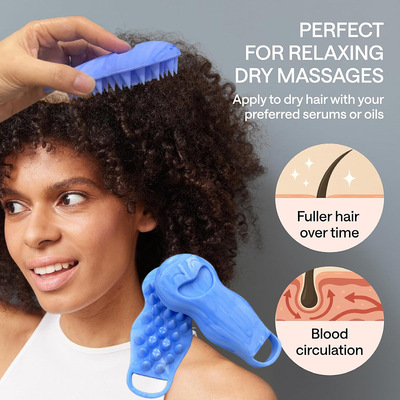 Shampoo wonder silicone cleaning comb and massage comb