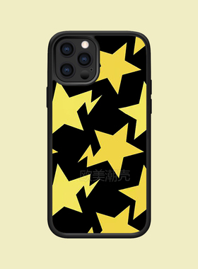 小众ins黄色五星15plus适用苹果xsmax/13promax/12/11/678防摔手机壳14【2157】