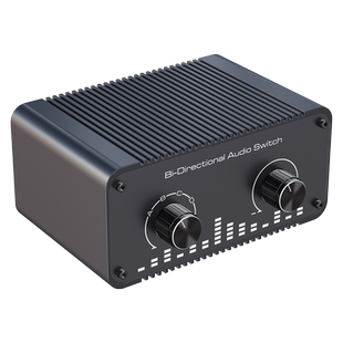 VPFET 音频切换器四进一出AUX左右声道音源切换器音量调节无电流声4台电脑切换使用音响