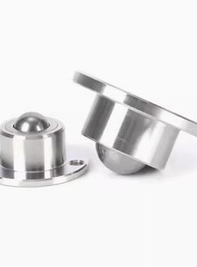 QDA21-D27/D30/D39/D48 钢制万向球 车削型 法兰式钢珠滚轮牛眼轮