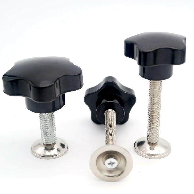 梅花胶头手拧螺丝带压片 可调五星把手M8 M10 M12*30/40/50/60/80,五金/工具,其他机械五金,淘宝优惠券,粉丝福利购,淘宝优惠卷