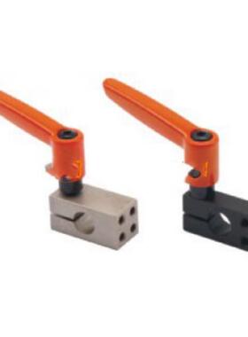 REC01/02/21/22-D10/12/15/20/25/30带固定把手光轴支柱固定夹铝