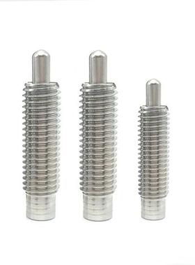不锈钢粗牙弹簧柱塞 弹性分度定位锁紧销PJLSW3/4/5/6/8/10/12/16