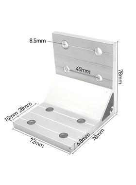 工业铝合金型材角码角连接件HDMB64040 86060 88080135度斜拉角码