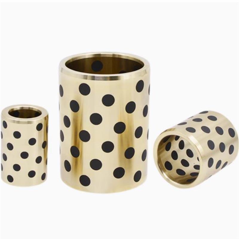 铜套JDB-650MPBZ6*10*8/10/12/15/20无油衬套内径6mm石墨套6*9*10