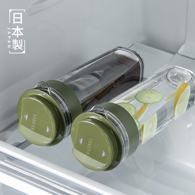 日本进口冷泡瓶滤网泡茶壶冰箱冷水壶带茶漏水果冷萃咖啡壶凉水壶