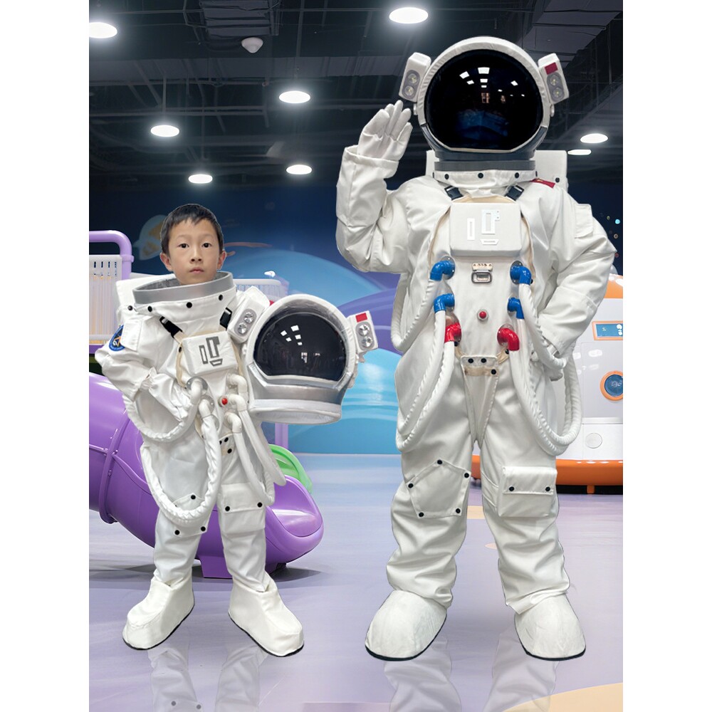 2026新款仿真宇航员太空服航空服儿童宇航员卡通人偶服装舞台表演