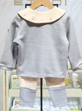 2025新款原D韩国童装秋季小童女宝宝纯棉开衫打底裤两件套装