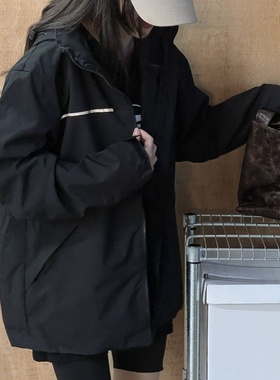 2025新款冲锋衣情侣款三合一可拆卸摇粒绒内胆加厚保暖防泼水