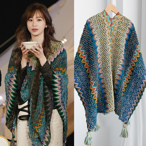 民族风披肩女云南大理旅游必备