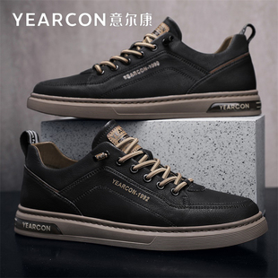 意尔康皮鞋男鞋2026新款春秋季商务正装男士休闲板鞋子官方旗舰店