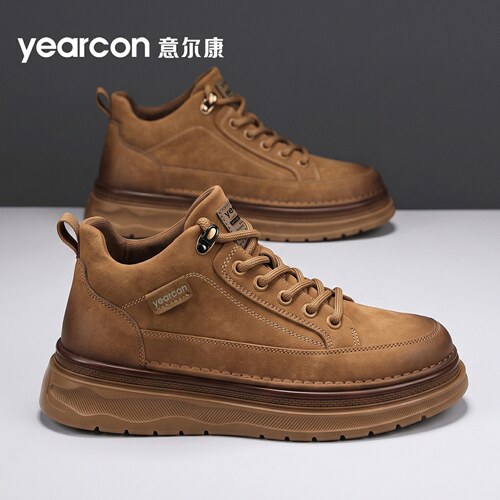 意尔康官方旗舰店休闲马丁皮鞋男