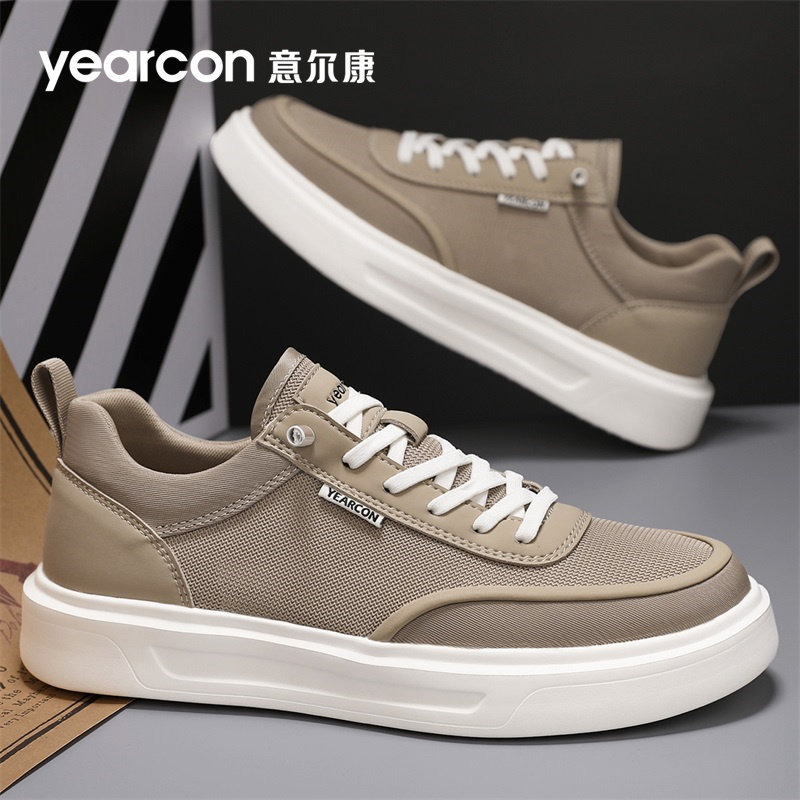 意尔康帆布鞋男鞋2026新款夏季透气高档一脚蹬休闲鞋男士布鞋防臭