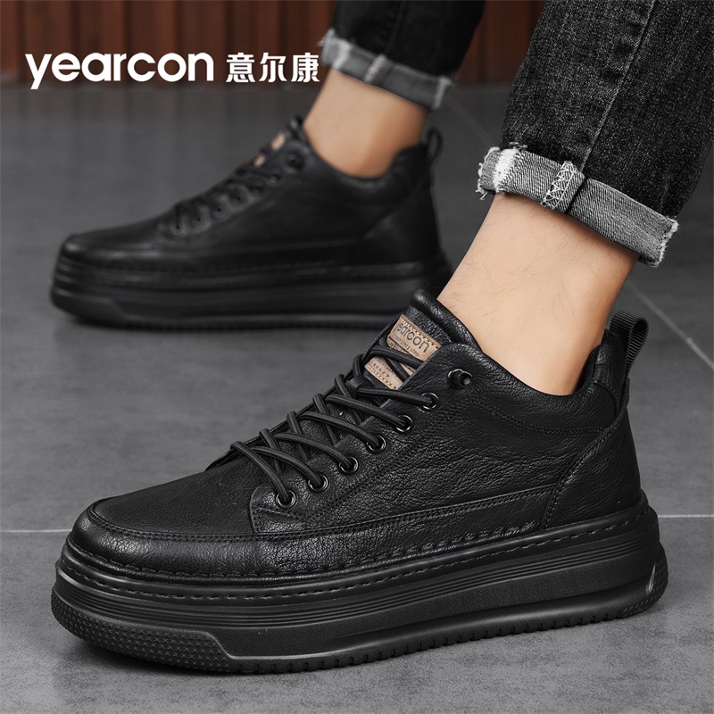 意尔康板鞋男款一脚蹬官方旗舰店