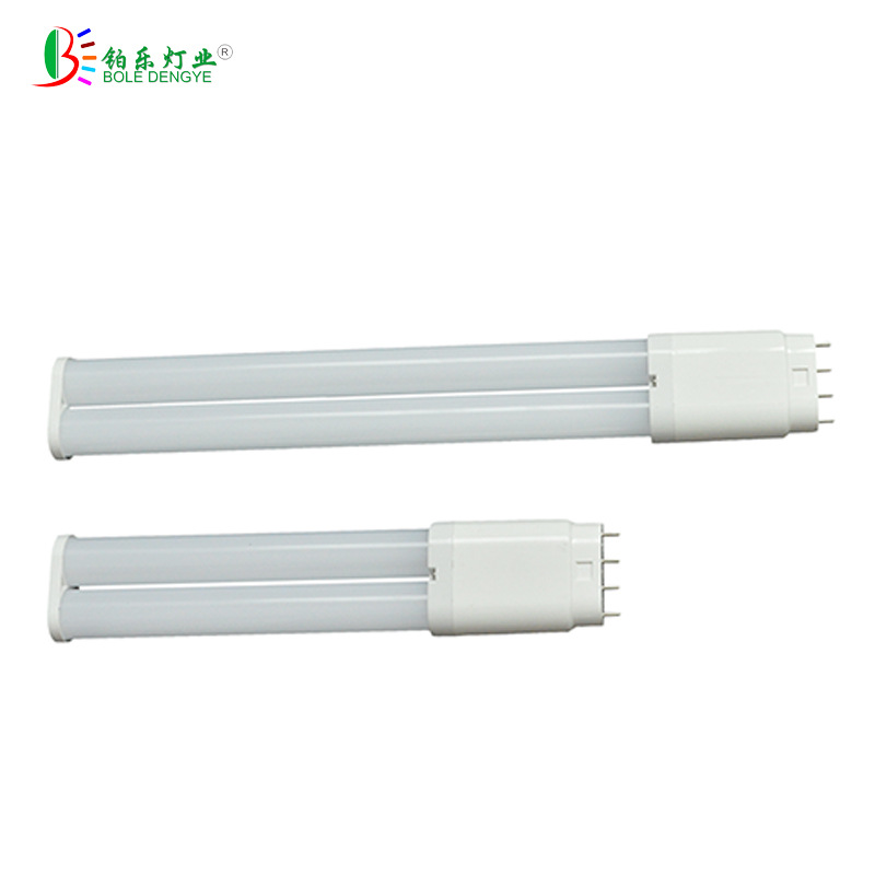 LED 2G11 双管横插灯乳白透明pc 节能灯管5W到18WPL筷子灯管