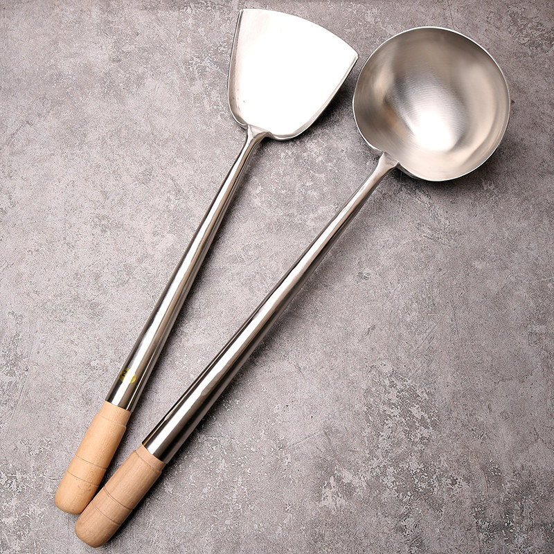 香港陈枝记炒勺锅铲304不锈钢