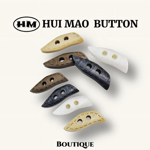 高档树脂异形不规则两孔纽扣