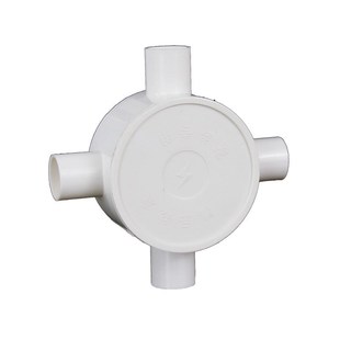 PVC线盒系列国标低位司r令箱16 20三叉四叉阻燃理线盒开关插座底