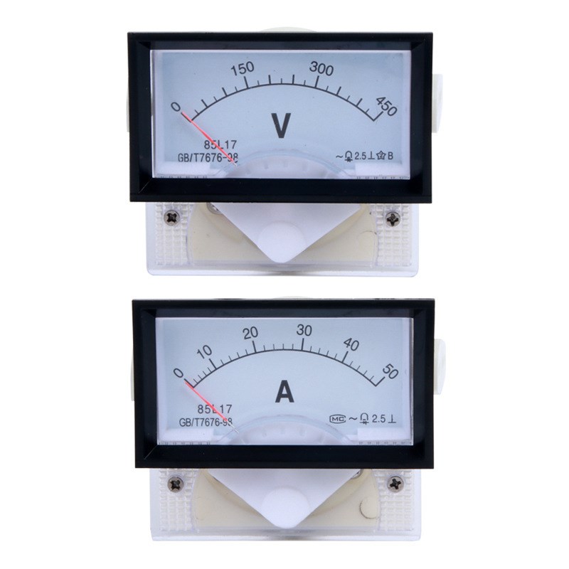 85L1c7交流电流表电压表头1a 3a 5a 10安 250v 450v指针仪表