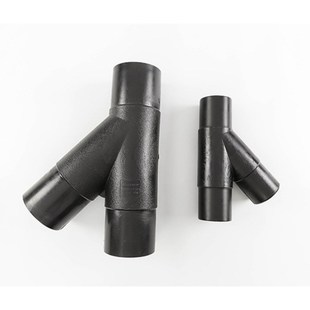 全新料110PE对接63斜三通75水管90接R头Y三通配件高承压