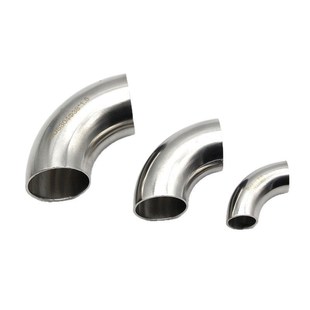 304不锈钢卫生级焊接弯头316L卫生级抛光90度焊L接弯头32