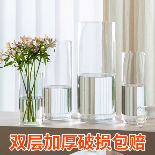 网红玻璃花瓶马醉木通透北欧