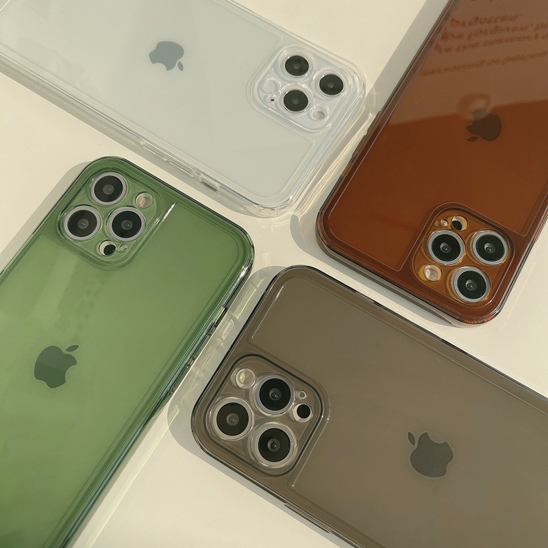 相框透明14Pro max苹果手机壳iPhon16全包XS适用13纯色8p保护套15