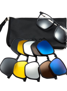 cyxus磁吸套镜太阳眼镜方形女