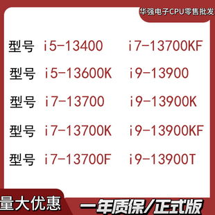 13700F 13700K CPU13700 13900KF 13900 13900K 13700KF Intel台式