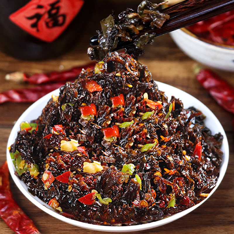 香辣梅干菜下饭菜正宗开胃湖南特产外婆菜开味咸菜拌饭酱梅菜即食