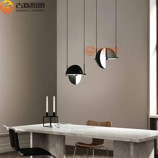 中山工厂工程吊灯餐厅吧台现代旋转圆球形奢华高档贝壳一字灯