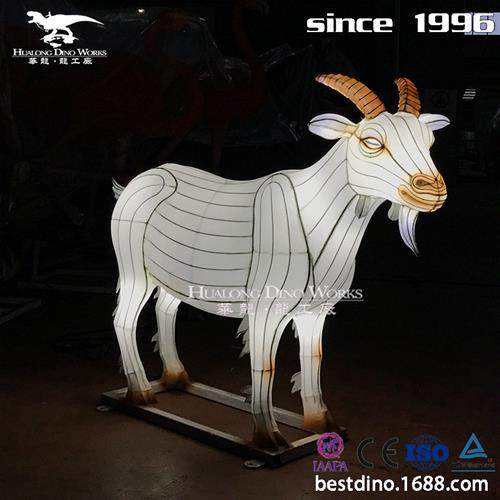 热门春节彩灯花灯灯带彩灯山羊动物模型美陈展览装饰节日花灯