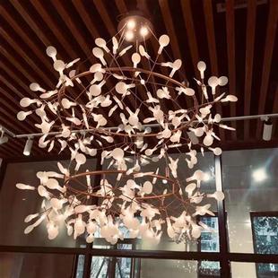 厂家树枝型灯具简约创意酒店别墅餐厅服装 客厅萤火虫吊灯定制