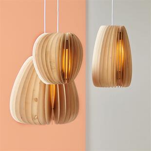 日式 复古原木卧室书房吊灯北欧现代餐厅创意吧台简约床头艺术灯具