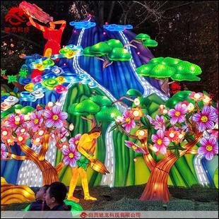 饰美陈元 草坪向日葵灯景区商场装 宵花灯夜游造型灯光节迎春彩灯