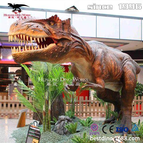 大型室内机械电动恐龙仿真霸王龙模型摆件商场活动美陈引流展览.