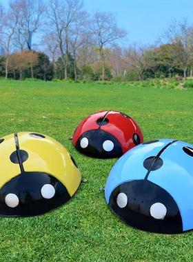 户外仿真七星瓢虫玻璃钢雕塑幼儿园商场楼盘小区园林草坪甲虫摆件