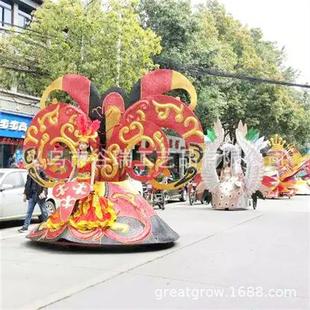 厂家专业销售天使造型巡游花车活动道具节日装 饰