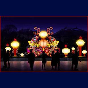 自贡供应节日中秋节春节花灯制作户外大型景观灯会彩灯