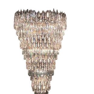 定制欧式 卧室餐厅灯酒店餐厅 客厅灯具后现代轻奢水晶吊灯美式