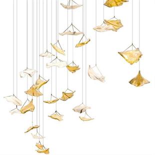 酒店吊灯别墅售楼宾馆大堂水晶灯艺术龙形装 饰灯售楼处工程灯