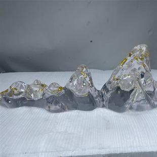 透明天蓝假山玄关壮观水晶装 饰雕塑房地产营销中心酒店室内艺术