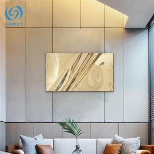 欧式 饰品 创意客厅不锈钢电镀香槟金壁饰客厅玄关样板房墙壁挂件装