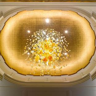 非标水晶工程灯具创意玻璃商场样板房售楼部大堂宾馆酒店艺术吊灯