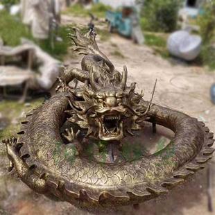 米盘旋龙雕塑墙面壁挂装 饰广场玻璃钢中国龙金龙神龙大型雕像