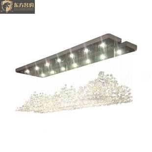 水晶吊灯来图非标创意造型灯宴会厅酒店大堂山峰造型吊灯