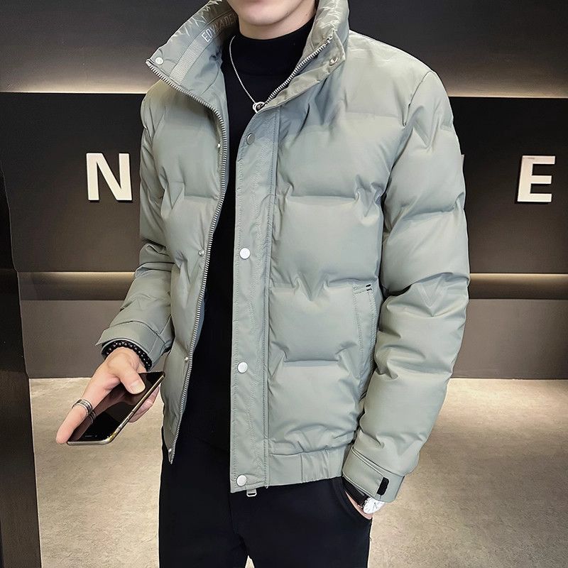 立领男士轻薄羽绒服2025秋冬季新款男装衣服冬款压胶棉服外套男款